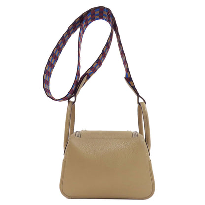 HERMES Lindy Mini Verso Maxica Dolly SilverHardware Handbag Taurillon Clemence Ladies [Used]