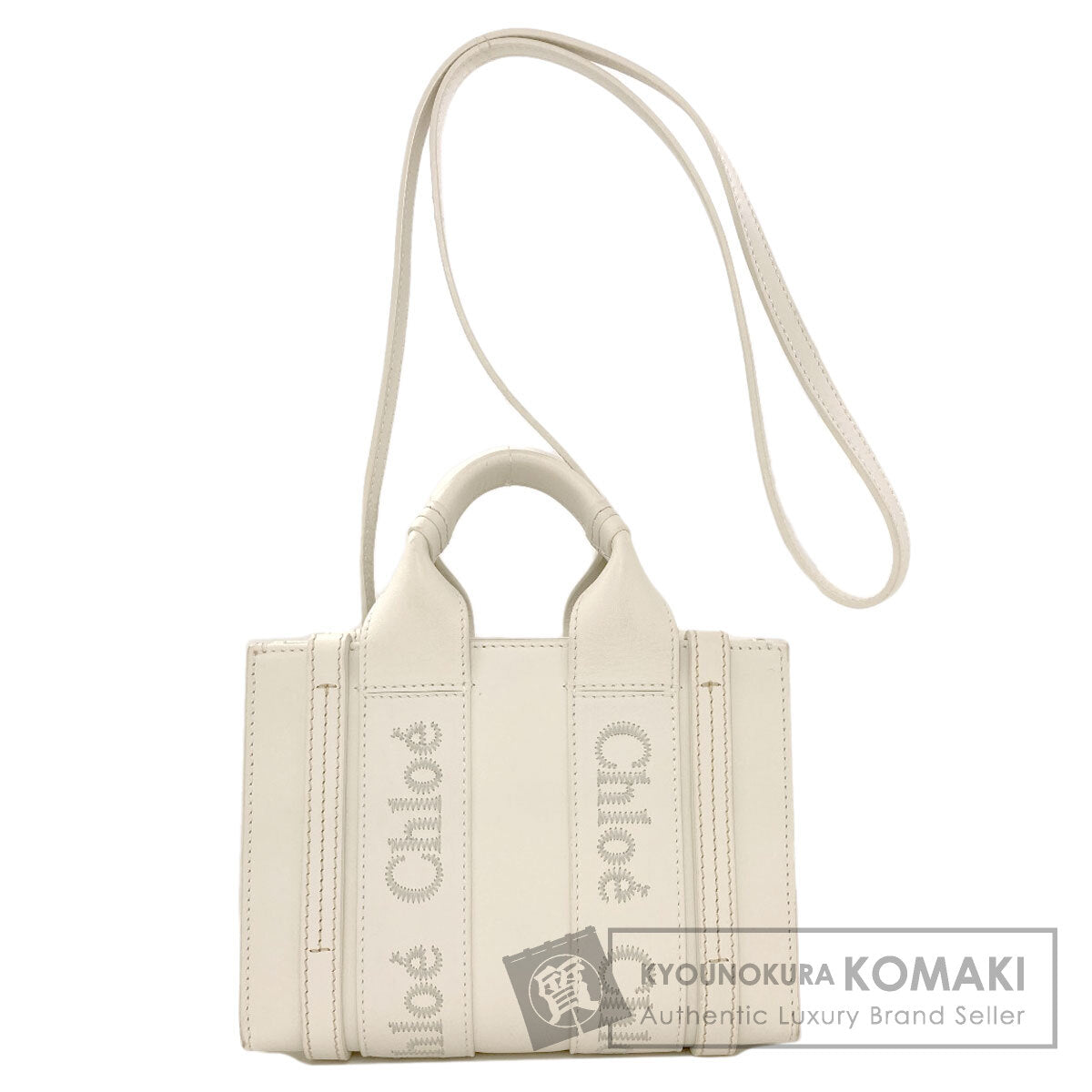 CHLOE Woody Small 2WAY Handbag Calf Ladies [Used]