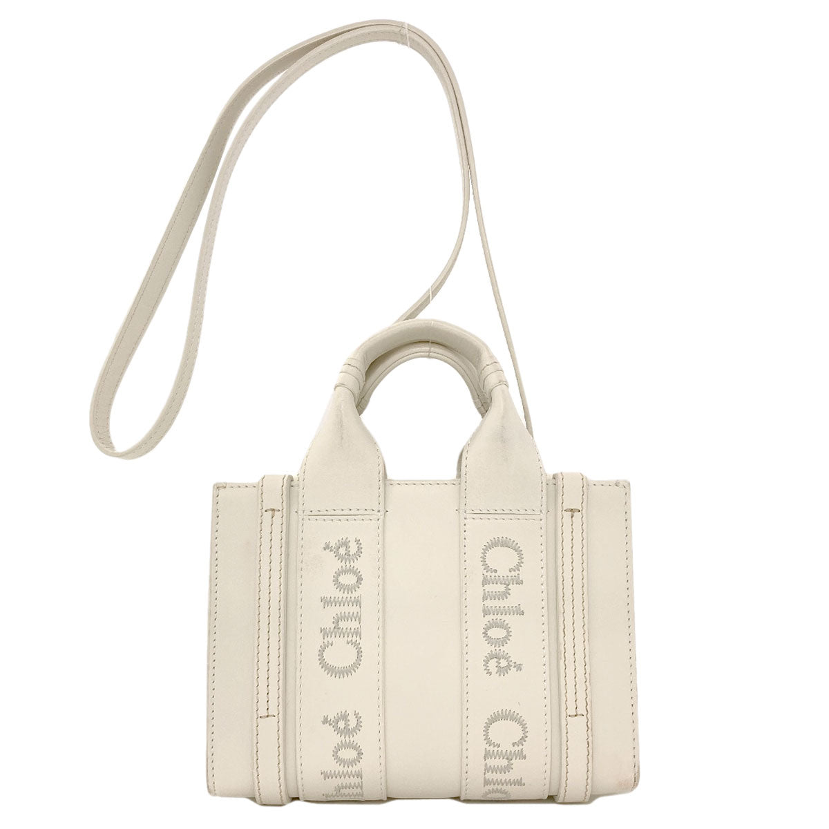 CHLOE Woody Small 2WAY Handbag Calf Ladies [Used]