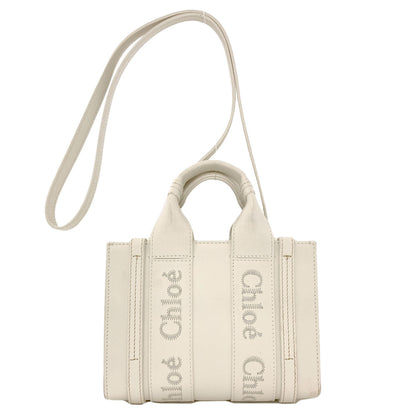 CHLOE Woody Small 2WAY Handbag Calf Ladies [Used]