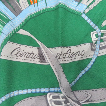 HERMES Carregean Belt and String Scarf Cashmere SilkLadies [Used]