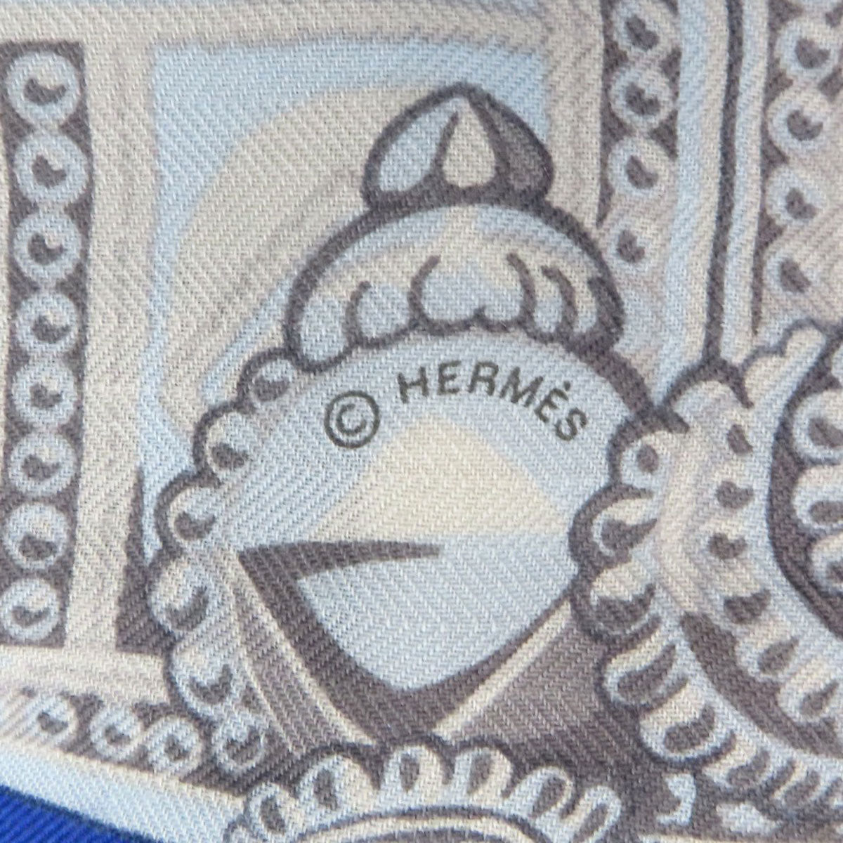 HERMES Carregean Belt and String Scarf Cashmere SilkLadies [Used]