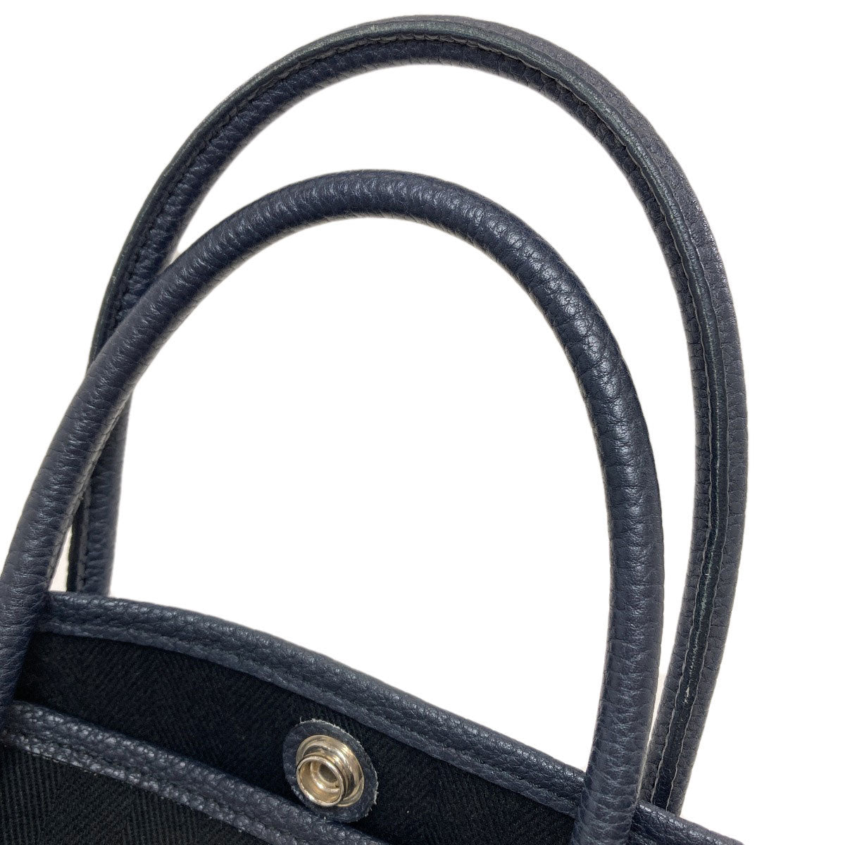 HERMES Garden Party TPM SilverHardware Handbag Towal chevron Ladies [Used]