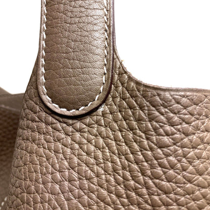 HERMES Picotin Lock MM Etoupe SilverHardware Handbag Taurillon Clemence Ladies [Used]