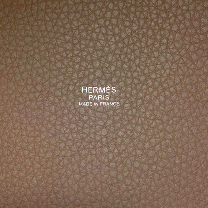 HERMES Picotin Lock MM Etoupe SilverHardware Handbag Taurillon Clemence Ladies [Used]