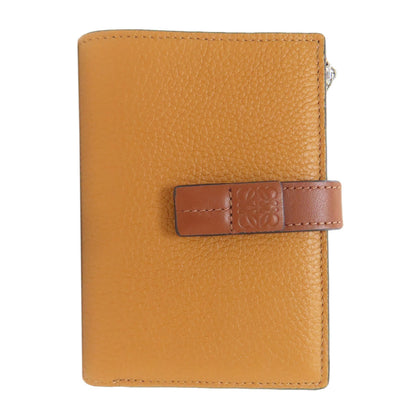 LOEWE slim zip bifold wallet Bifold Wallet with Coin Pocket Leather Ladies [Used]