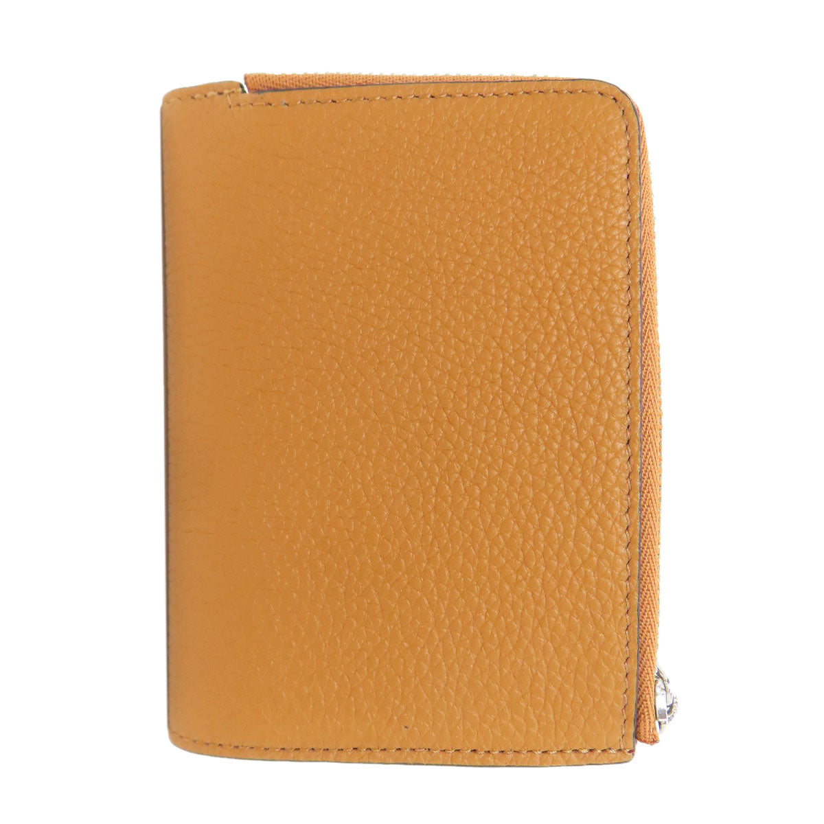 LOEWE slim zip bifold wallet Bifold Wallet with Coin Pocket Leather Ladies [Used]