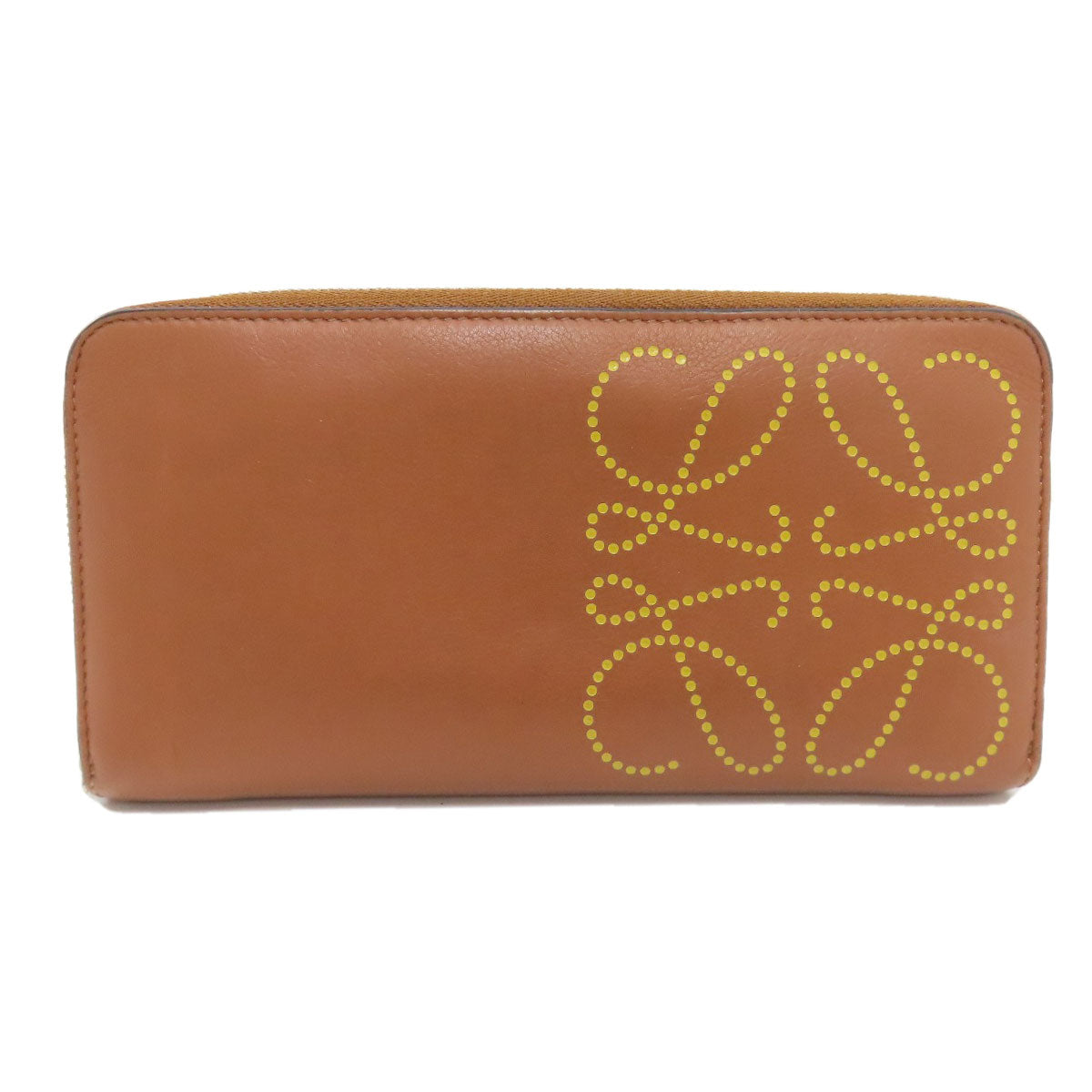 LOEWE anagram Long wallet (with coin pocket) Leather Ladies [Used]