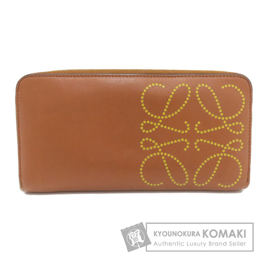 LOEWE anagram Long wallet (with coin pocket) Leather Ladies [Used]