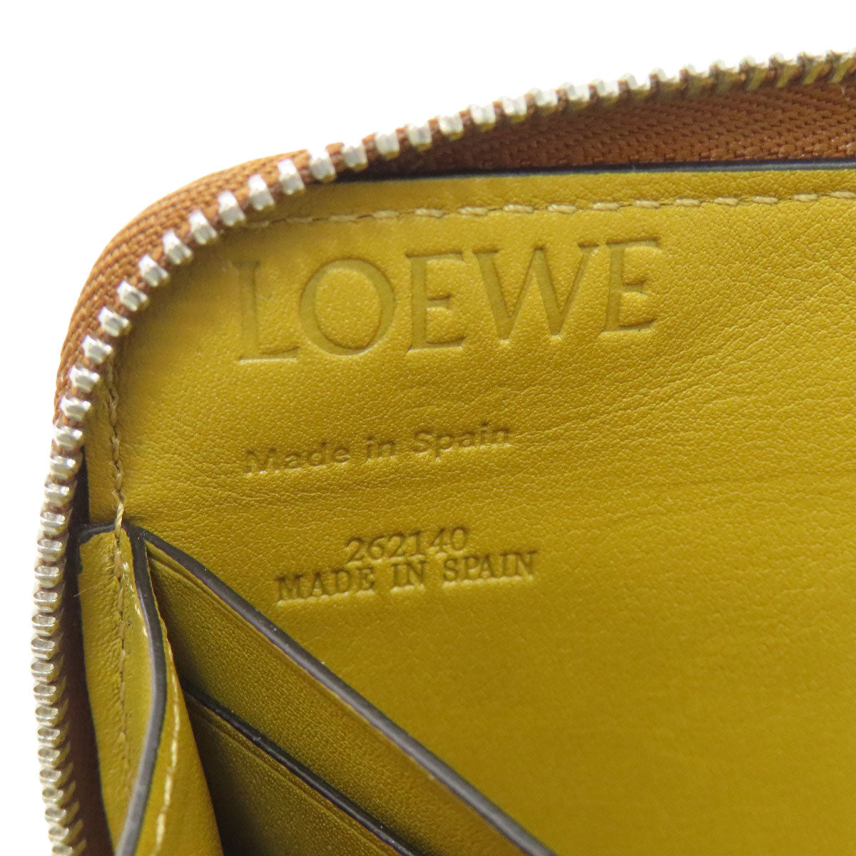 LOEWE anagram Long wallet (with coin pocket) Leather Ladies [Used]