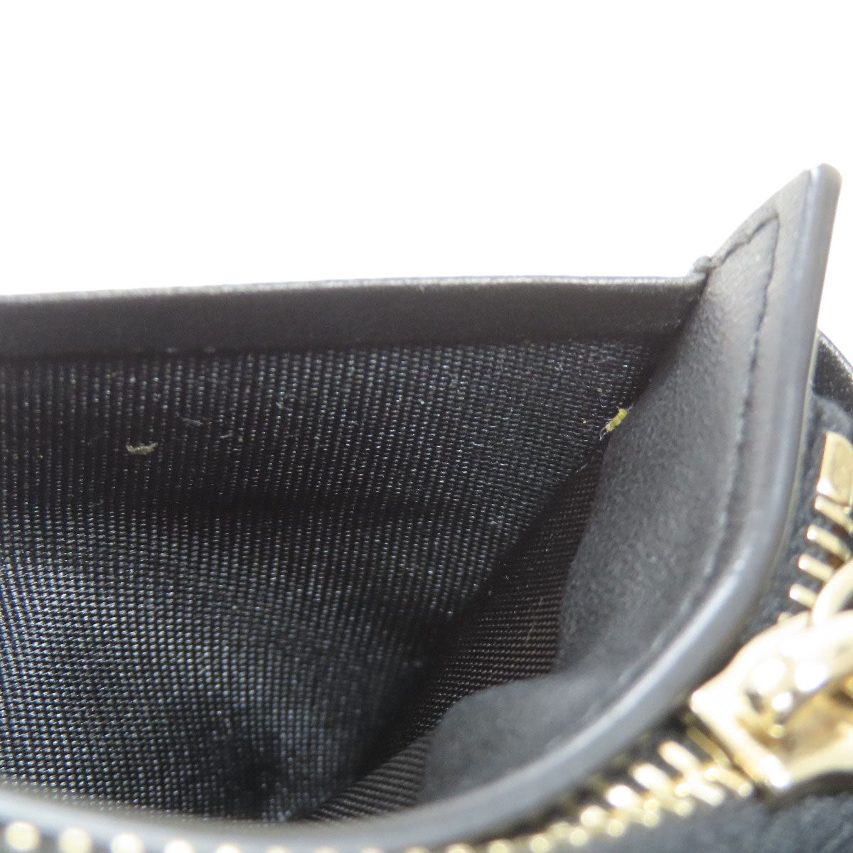 VALENTINO Rock studs Bifold Wallet with Coin Pocket Leather Ladies [Used]