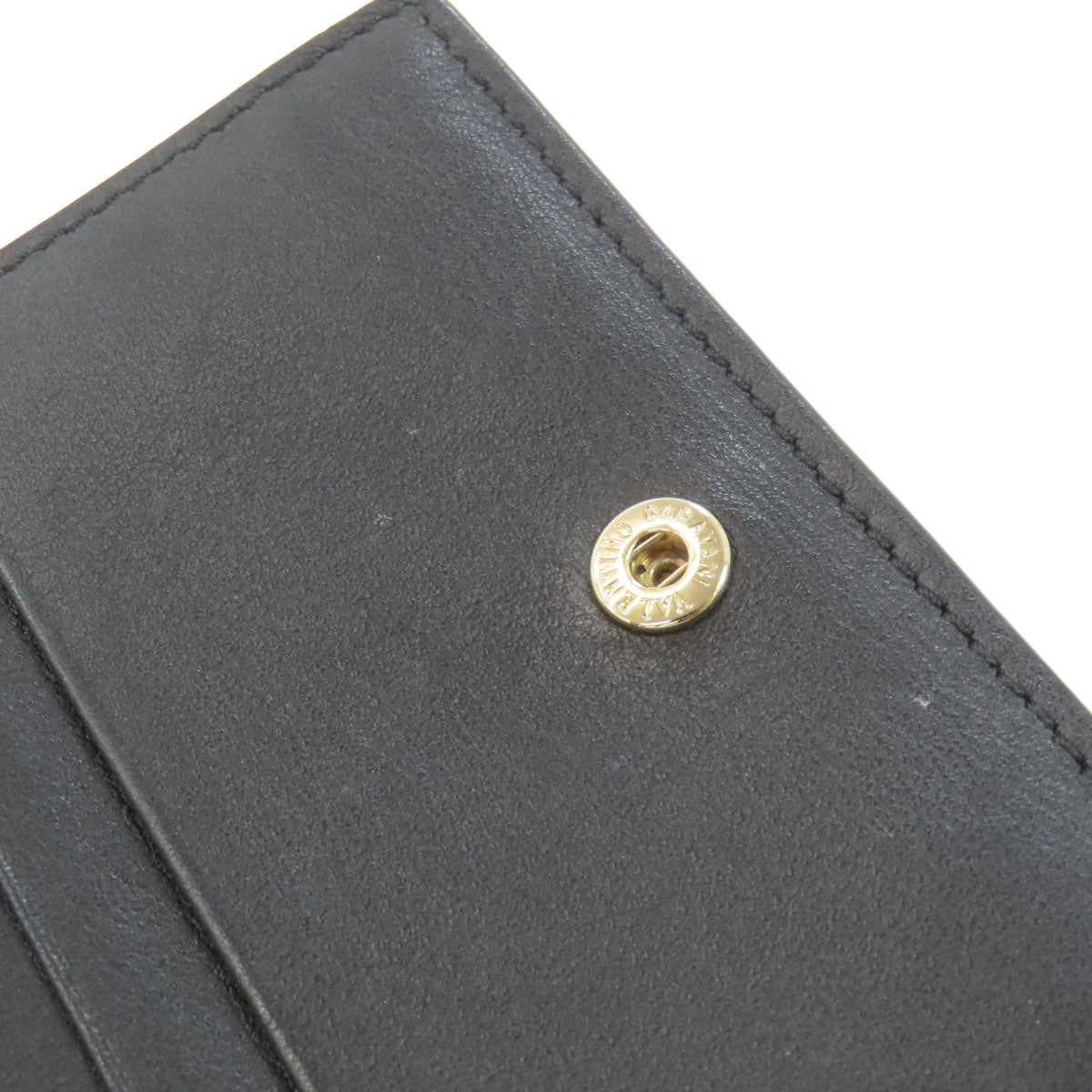 VALENTINO Rock studs Bifold Wallet with Coin Pocket Leather Ladies [Used]