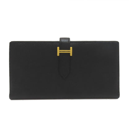 HERMES Barance Free GoldHardware Long wallet (with coin pocket) Epsom Ladies [Used]