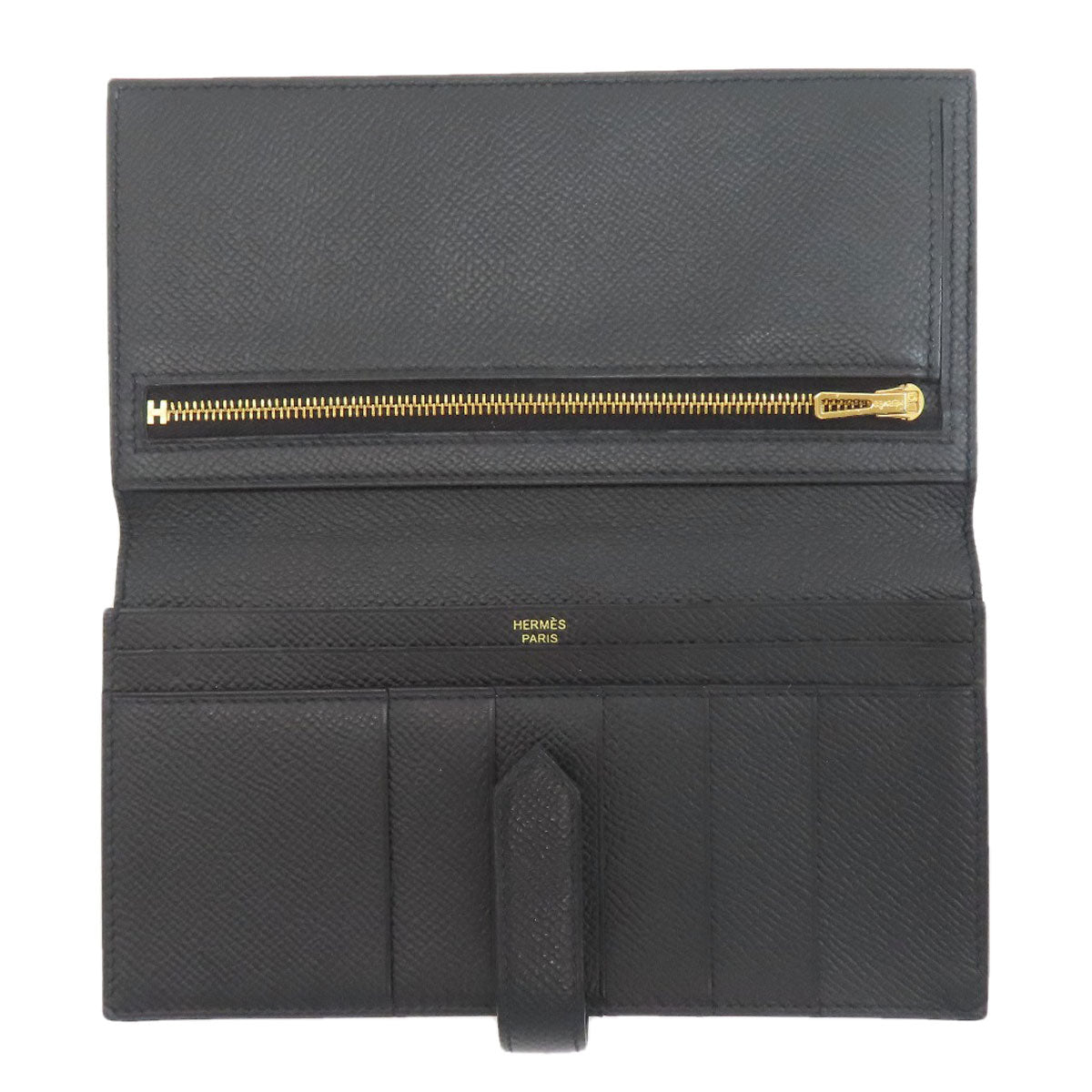 HERMES Barance Free GoldHardware Long wallet (with coin pocket) Epsom Ladies [Used]