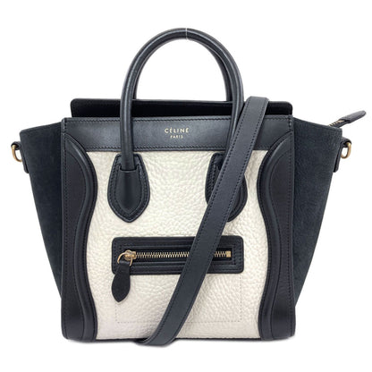 CELINE Luggage nano 2 WAY Handbag Calf Ladies [Used]