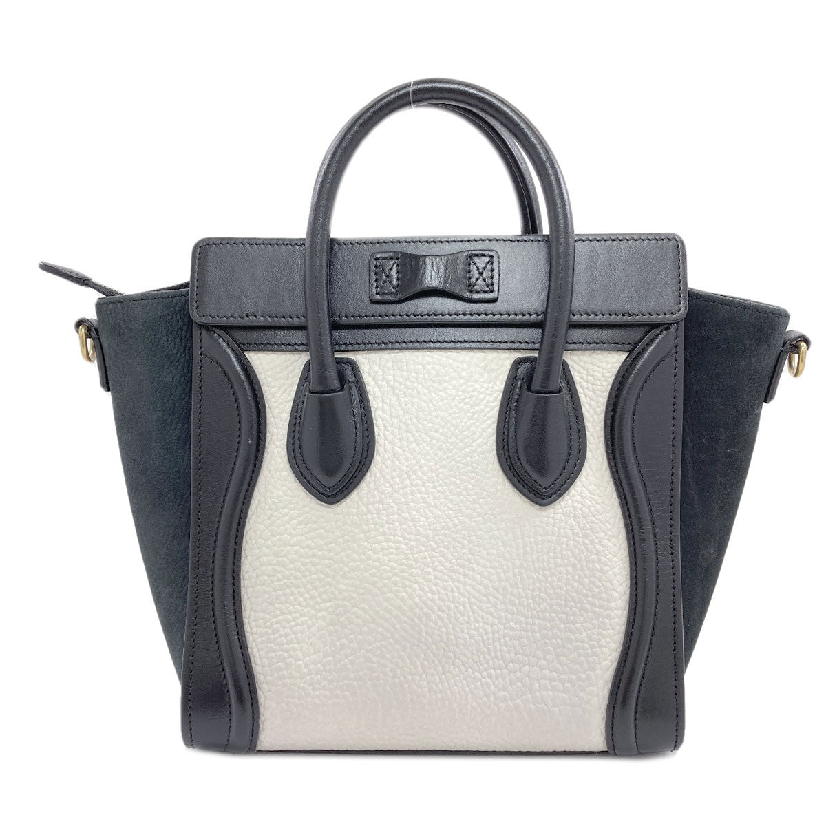 CELINE Luggage nano 2 WAY Handbag Calf Ladies [Used]