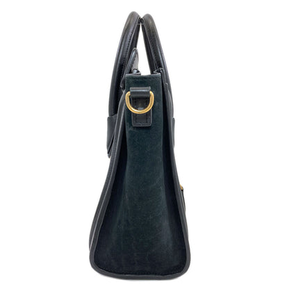 CELINE Luggage nano 2 WAY Handbag Calf Ladies [Used]
