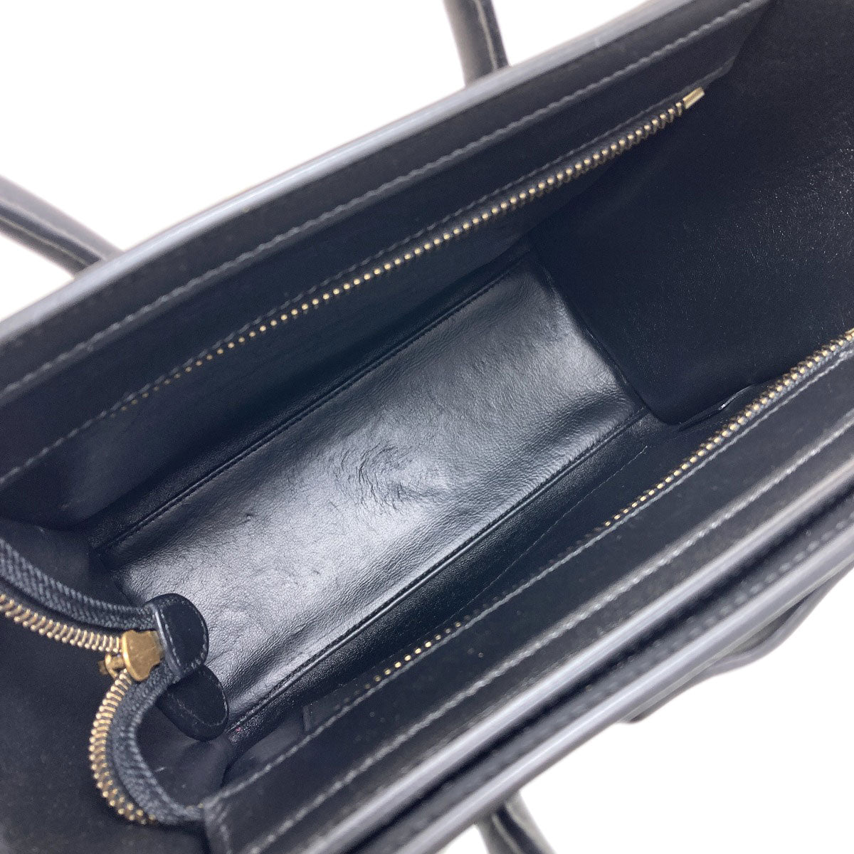CELINE Luggage nano 2 WAY Handbag Calf Ladies [Used]