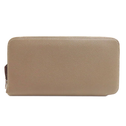 HERMES Azap Silk In Long Etoupe SilverHardware Long wallet (with coin pocket) Epsom Ladies [Used]