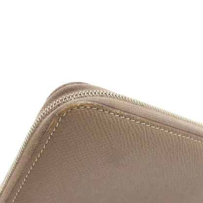 HERMES Azap Silk In Long Etoupe SilverHardware Long wallet (with coin pocket) Epsom Ladies [Used]