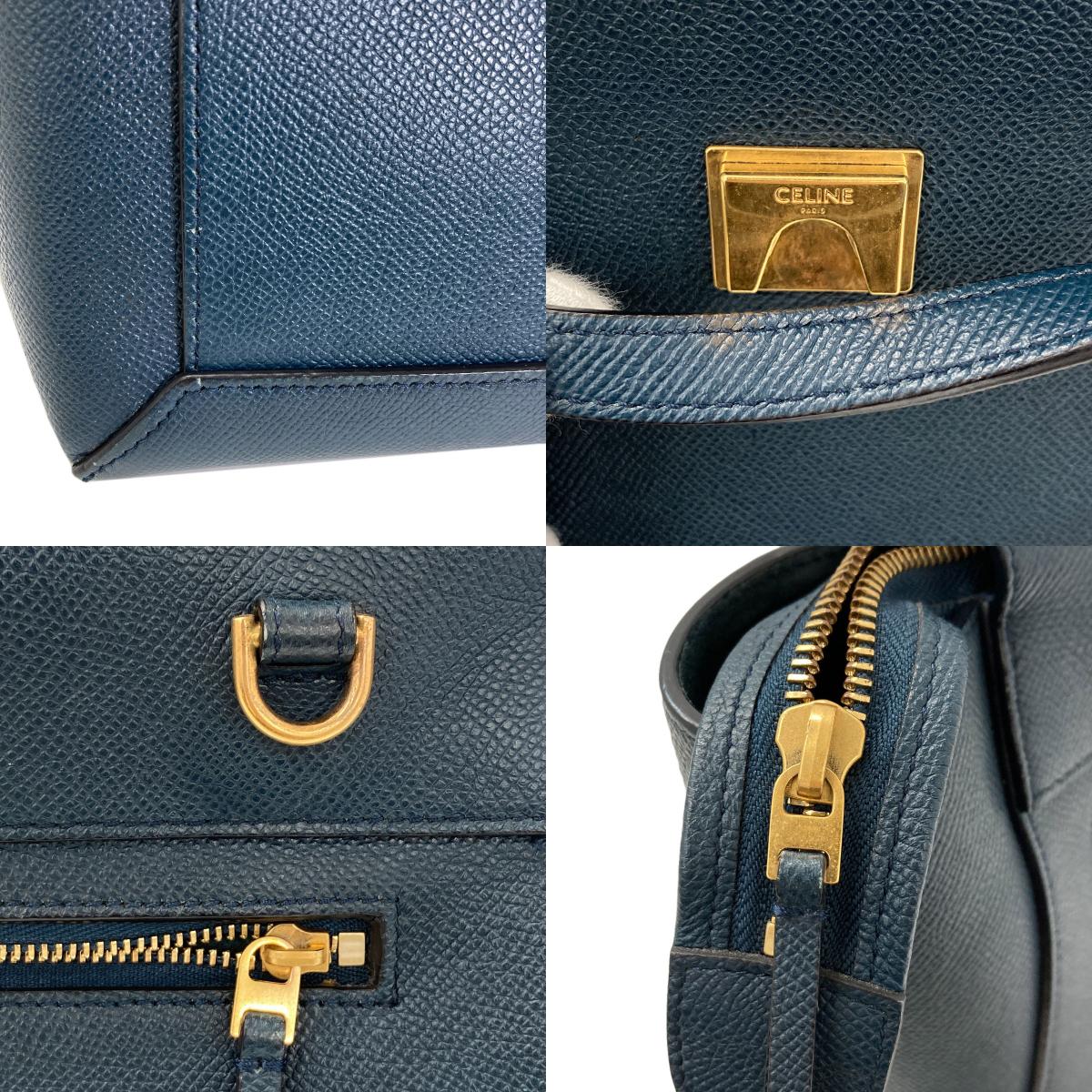 CELINE Micro belt bag 2WAY Handbag Calf Ladies [Used]