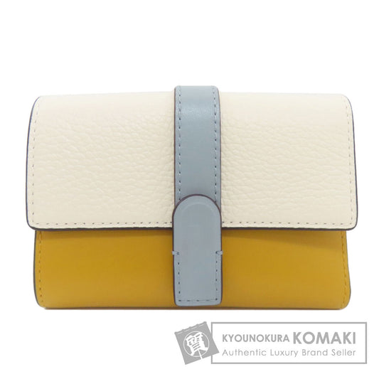 Furla アーチロゴ Tri-fold wallet (with Coin Pocket) Leather Ladies [Used]