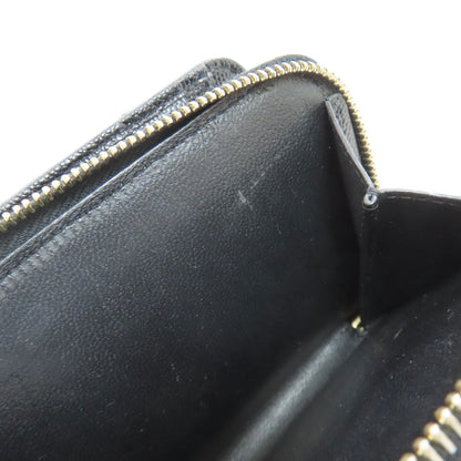 YVES SAINT LAURENT Cassandra Stitch Bifold Wallet with Coin Pocket Leather Ladies [Used]