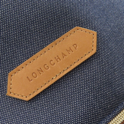 Longchamp logo Handbag Denim Ladies [Used]