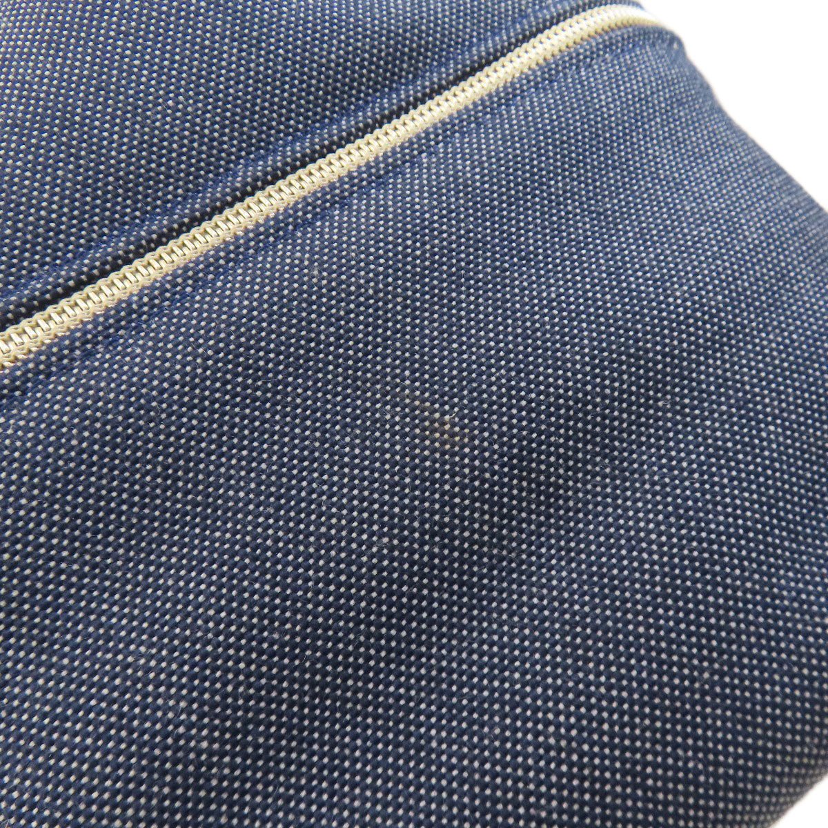 Longchamp logo Handbag Denim Ladies [Used]