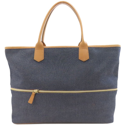 Longchamp logo Handbag Denim Ladies [Used]