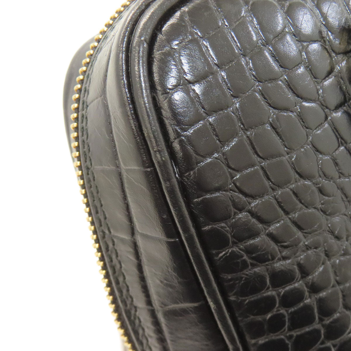 ADMJ Embossing Tote Bag Leather Ladies [Used]