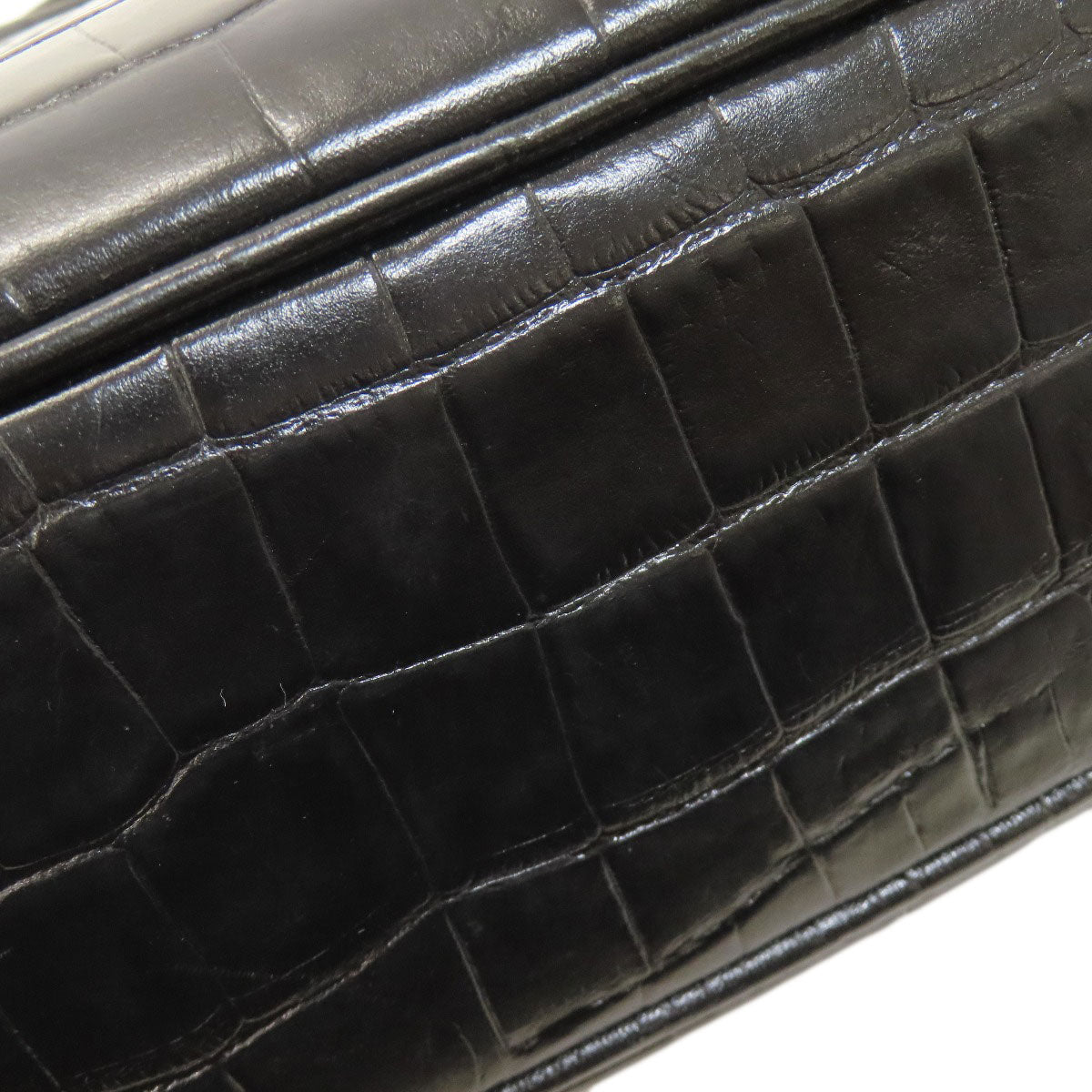 ADMJ Embossing Tote Bag Leather Ladies [Used]