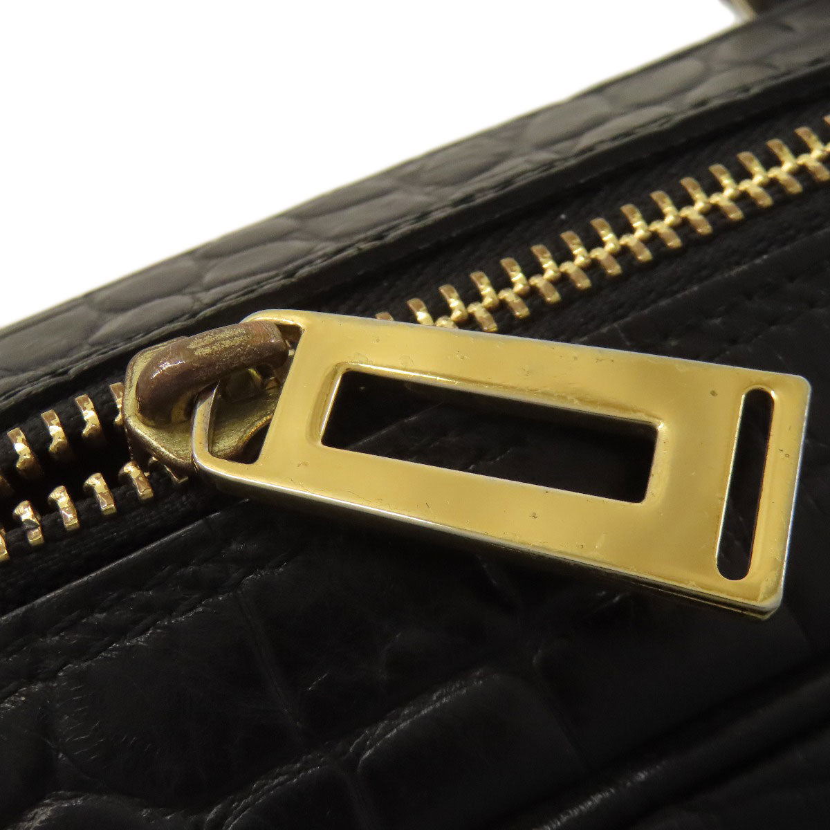 ADMJ Embossing Tote Bag Leather Ladies [Used]