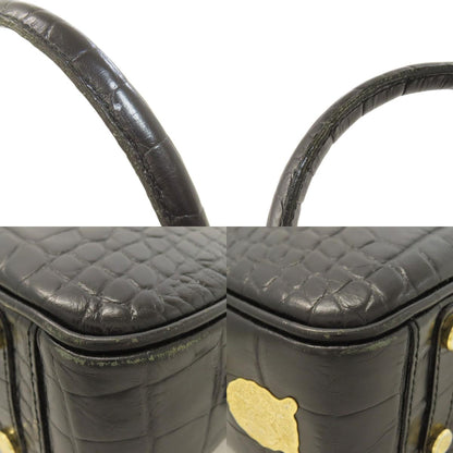 ADMJ Embossing Tote Bag Leather Ladies [Used]