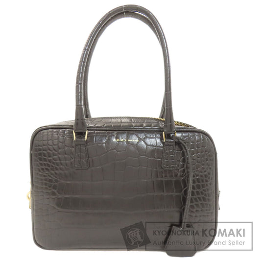 ADMJ Embossing Tote Bag Leather Ladies [Used]