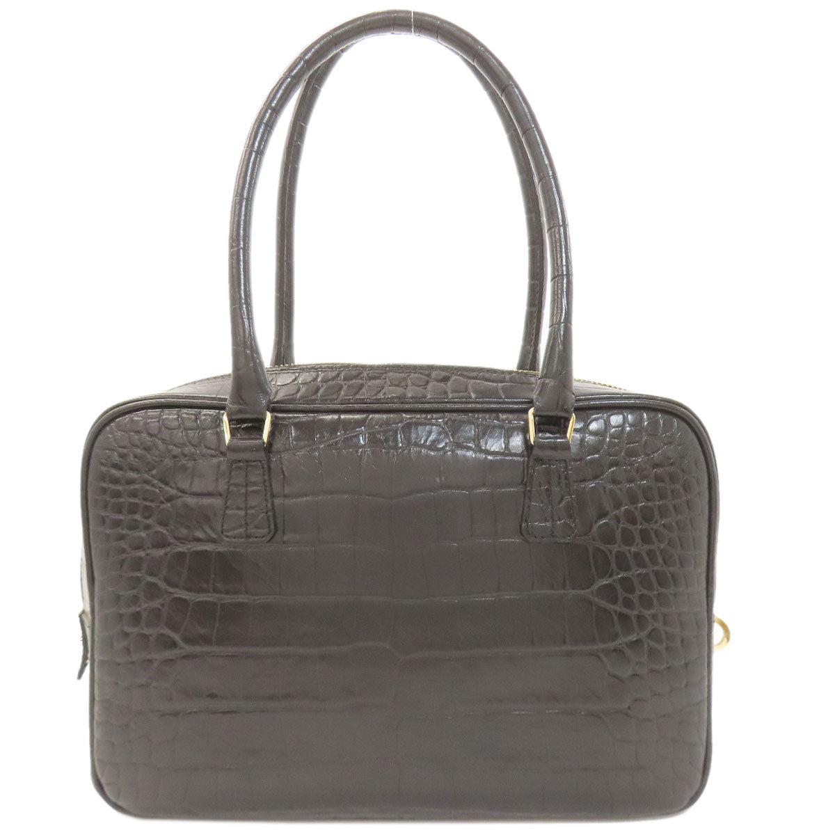 ADMJ Embossing Tote Bag Leather Ladies [Used]
