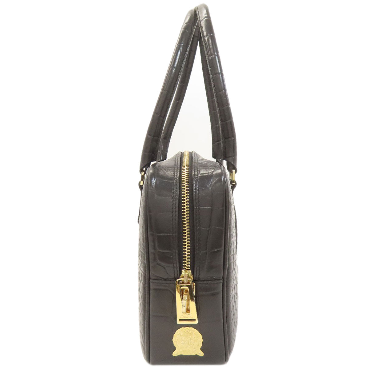 ADMJ Embossing Tote Bag Leather Ladies [Used]