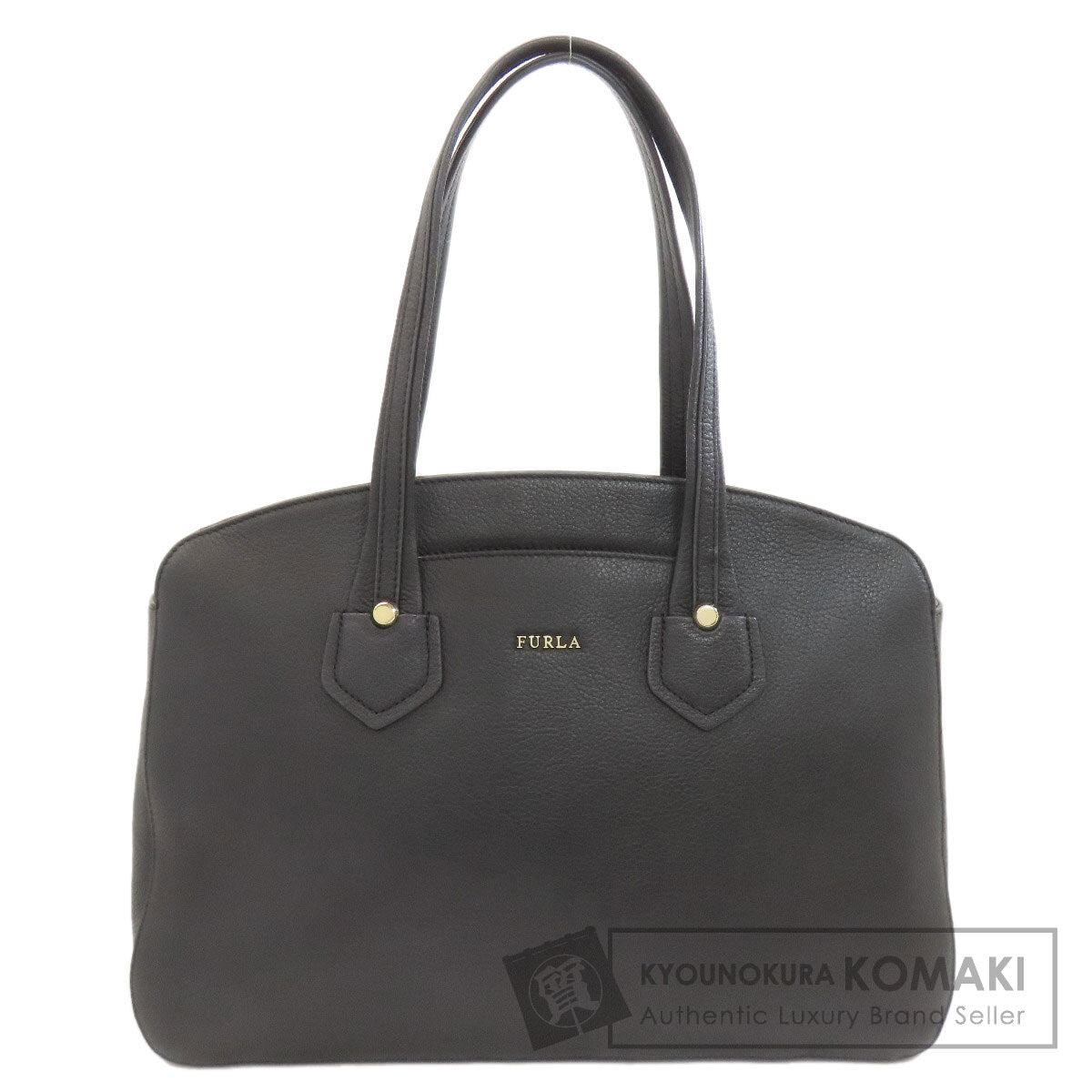 Furla logo Tote Bag Leather Ladies [Used]