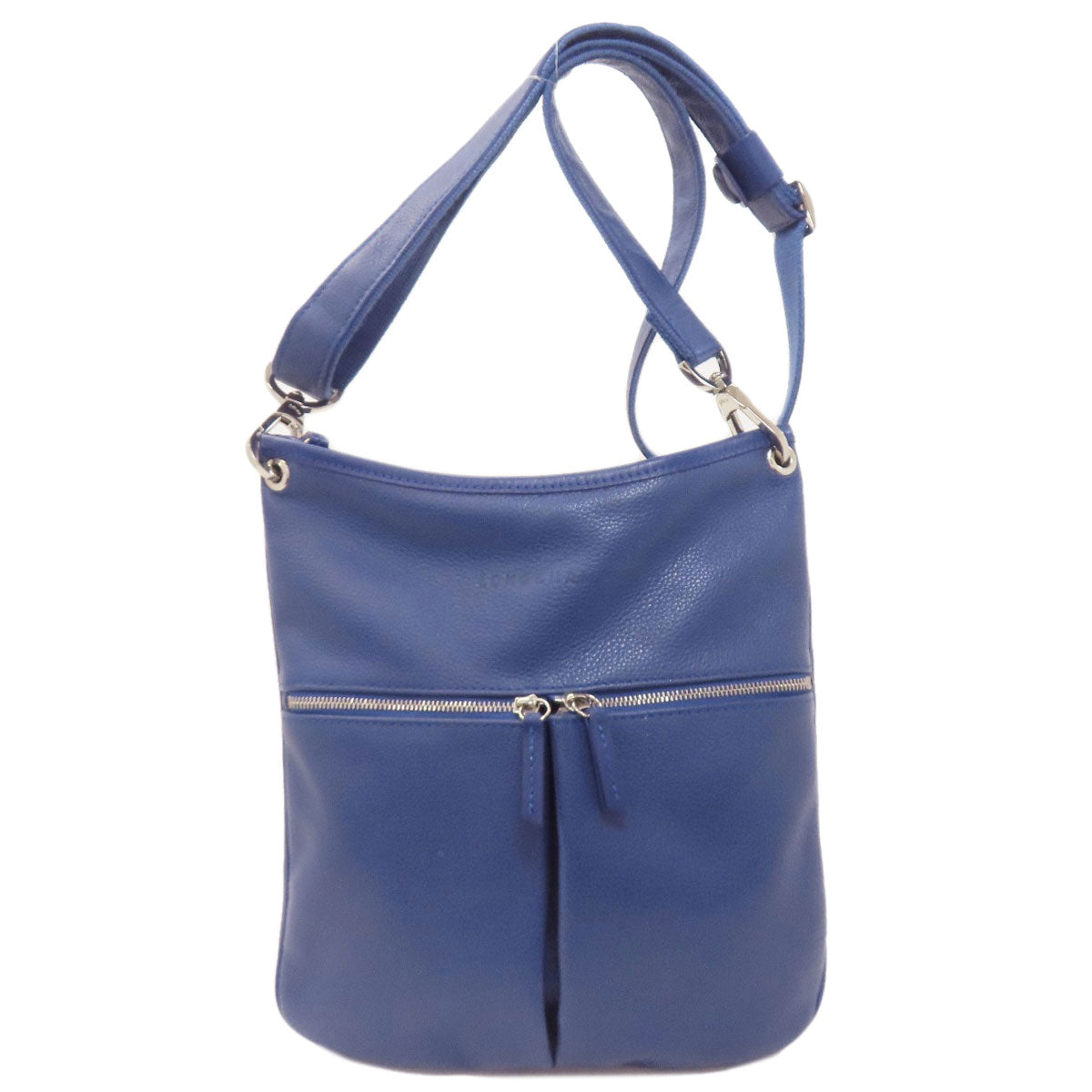 Longchamp logo Shoulder Bag Leather Ladies [Used]