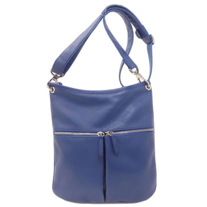 Longchamp logo Shoulder Bag Leather Ladies [Used]