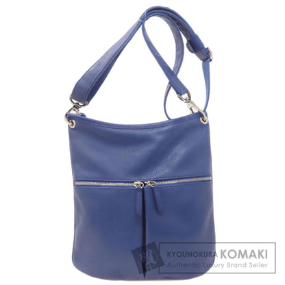 Longchamp logo Shoulder Bag Leather Ladies [Used]