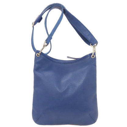 Longchamp logo Shoulder Bag Leather Ladies [Used]