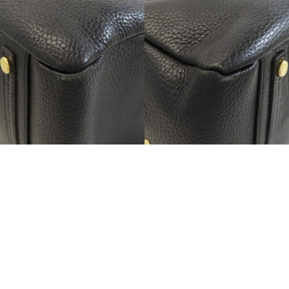 ADMJ logo Handbag Leather Ladies [Used]
