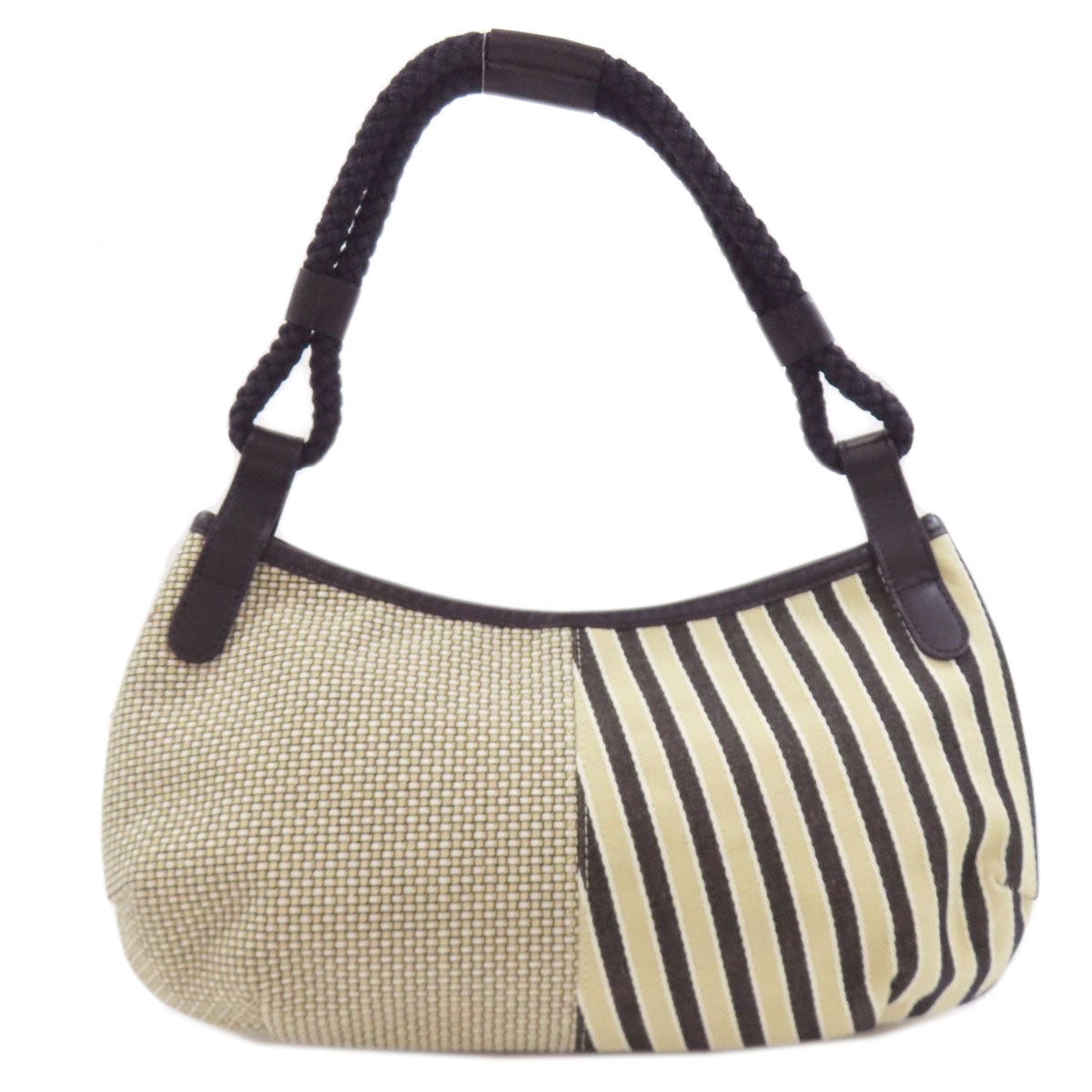 Longchamp logo Handbag Canvas Ladies [Used]