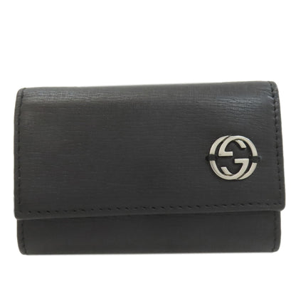 GUCCI 256337 Interlocking G key holder Leather Ladies [Used]