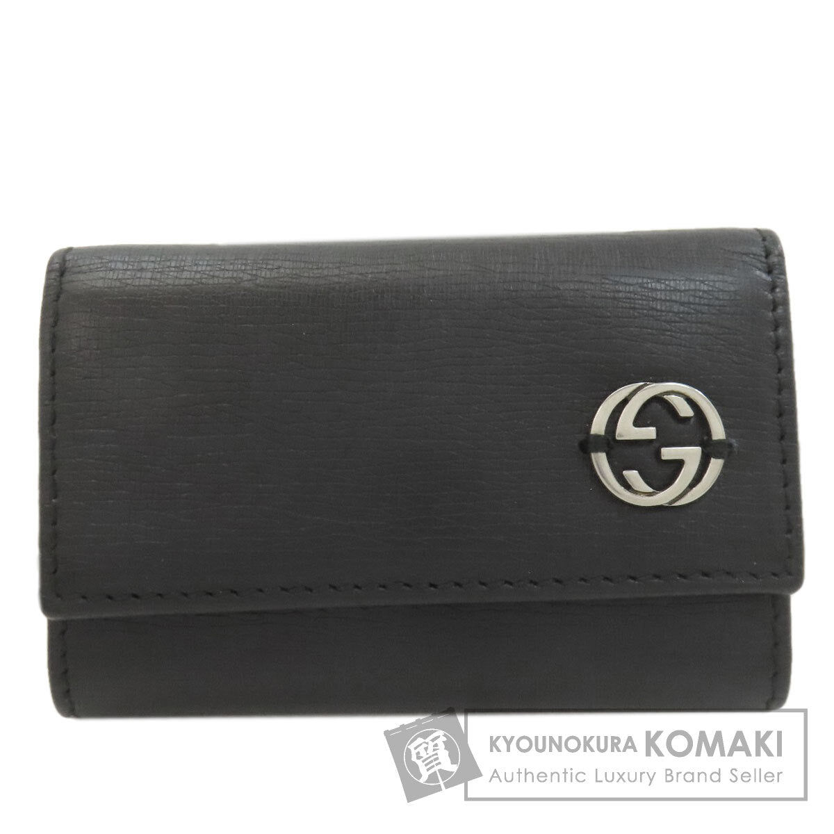 GUCCI 256337 Interlocking G key holder Leather Ladies [Used]