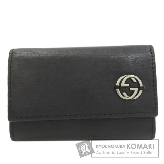 GUCCI 256337 Interlocking G key holder Leather Ladies [Used]