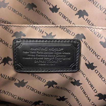 HUNTING WORLD logo Handbag Canvas Ladies [Used]