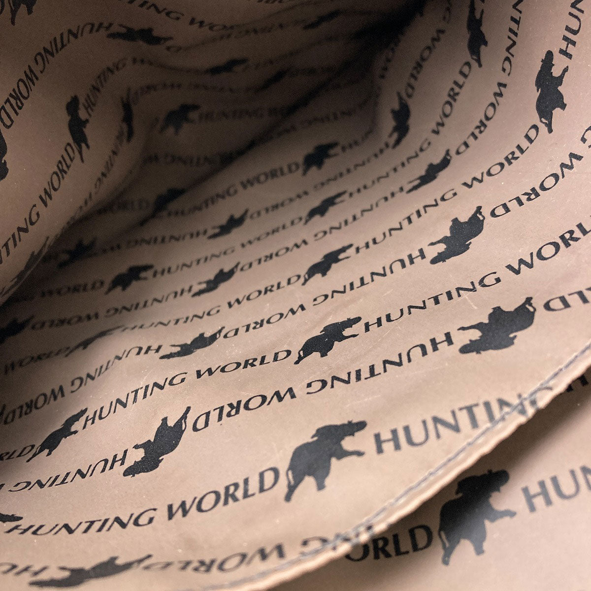 HUNTING WORLD logo Handbag Canvas Ladies [Used]