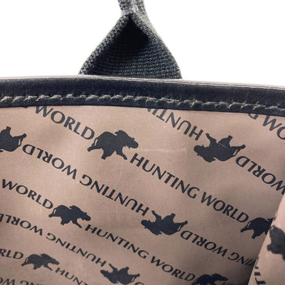 HUNTING WORLD logo Handbag Canvas Ladies [Used]